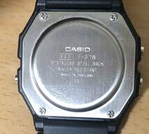 308-0185 CASIO カシオ メンズ　レディース　腕時計　ラバーベルト　デジタル　クオーツ　黒　ブラック　F-91W 稼働品_画像4