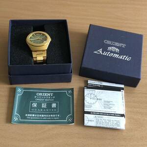311-0044 ORIENT Orient men's wristwatch metal belt self-winding watch EMBE-A0 operation verification ending 