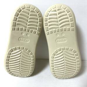 【美品】crocs クロックス サンダル クロッグサンダル 8 25cm レディース 厚底 ベージュ ＊Zの画像5