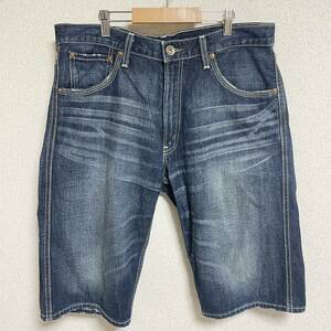 Levi's リーバイス デニムハーフパンツ 503 ショートパンツ ショーツ ジーンズ インディゴブルー メンズ サイズW34 L14 ＊15