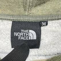 THE NORTH FACE ノースフェイス ロングスリーブパーカー フーディー プルオーバー 刺繍ロゴ カーキ メンズ サイズM ＊23_画像5