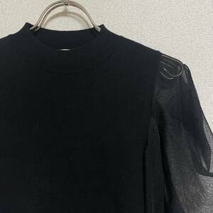 [ tag attaching / regular price ¥7,920-]NATURAL BEAUTY BASIC Natural Beauty Basic sia- sleeve pull over long sleeve size free *23