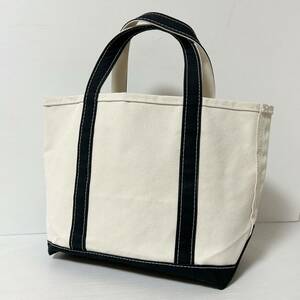 [USA производства ]L.L.Bean L e рубин n большая сумка парусина сумка белый черный *59