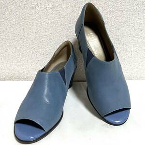  beautiful goods fitfit open tu leather sandals sandals sneakers 25cm blue group pumps *62