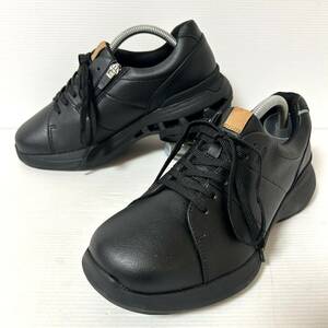 [ new old goods ]asics RAKUWALK KNEESUP Asics Ran walk needs up walking shoes sneakers 23.5cm black *66