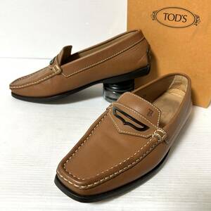 【BOX付】TOD'S トッズ ビットローファー スリッポン 38 24cm ブラウン ＊69