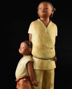 【蔵A2949c】人形作家　雨宮英子　桐塑人形　40ｃｍ　日本工芸会