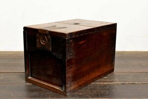 【蔵c5157c】時代箱　木製　銭箱　賽銭箱　古民具
