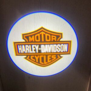 ラスト１セット ハーレーダビットソン ウィング ロゴ ドア ウェルカム LED プロジェクター レーザー
