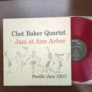 US original Chet Baker Quartet Jazz At Ann Arbor red チャット・ベイカー analog record レコード LP アナログ vinyl