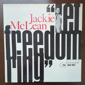 US original MONO ear 耳 P Jackie McLean Let Freedom Ring van gelder RVG record レコード LP アナログ vinyl JAZZ bluenote