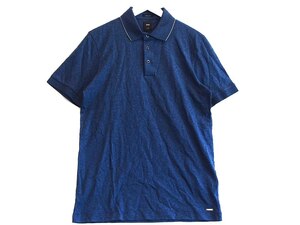  unused goods! Boss Hugo Boss polo-shirt with short sleeves cotton men's *M navy ok4808212373