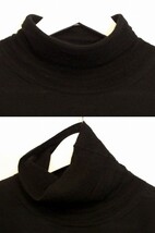 トゥモローランド tricot カシミヤ×シルク　ニット　タートルネック　長袖セーター ・M ブラック ok4808212359_画像2
