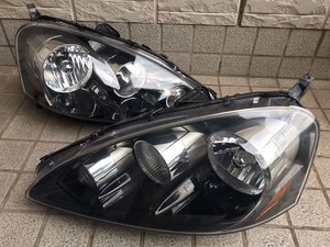 希少★ ホンダ 純正 インテグラ DC5 タイプＲ 後期 ヘッドライト 新品 左右 HID Integra kouki typeR honda head light set 