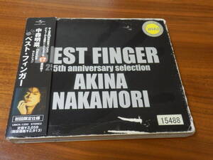 中森明菜 CD「BEST FINGER 25th anniversary selection」ベストフィンガー レンタル落ち 25周年ベスト 帯あり