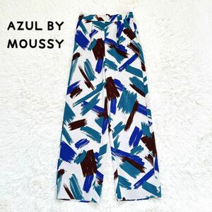 幾何学柄イージーパンツ　夏カラー　AZUL BY MOUSSY Mサイズ