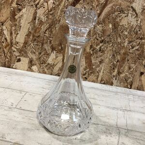 未使用品？ クリスタル・デ・フランドル デカンタ クリスタルガラス CRYSTAL DE FLANDRE 酒器　ガラス デキャンタ 佐川急便対応のみ