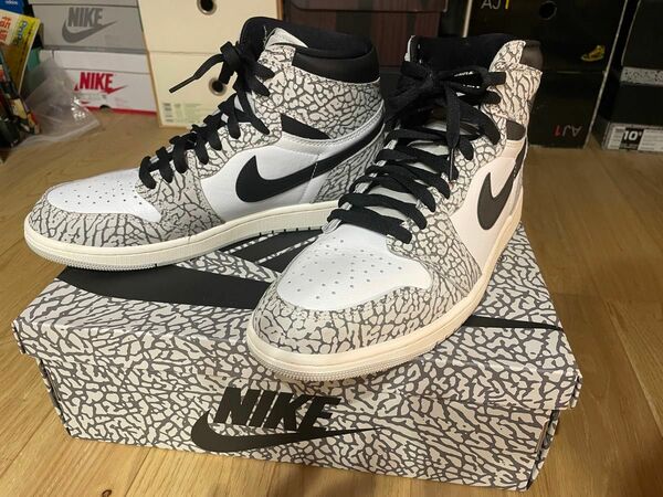 Nike Air Jordan1 High OG "White Cement" 29cm