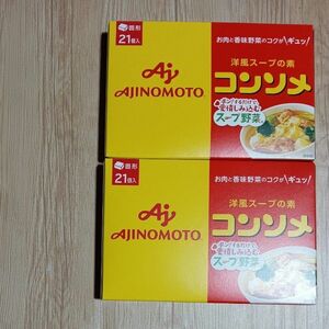 味の素KK コンソメ 固形 21個入 ×2箱セット 洋風スープの素 キューブ42個 