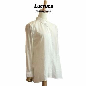 【Lucruca】 センソユニコ 刺繍 ブラウス