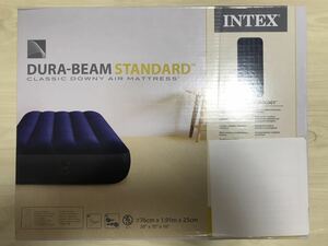 【INTEX】 シングル DURA-BEAM シングルハイエアーベッドTWIN/U-6066 (64701) 電動ポンプサービス インテックス