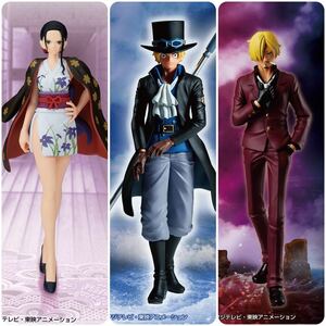 未開封 3種set◇ワンピース 出航 ロビン サボ サンジ フィギュア ONE PIECE The Shukko Figure Nico Robin & Sabo & Sanji THE Departure