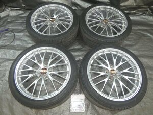 ★ AYH30W 30アルファード 30ヴェルファイア BBS RZ-D RZ006 シルバー ホイール 20×8.5J＋38 ロックナット付 [47OD2]