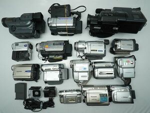 ★ビデオカメラなど★Panasonic/SONY/Victor/Canon/ 等 計:16点まとめ【ジャンク品】30038