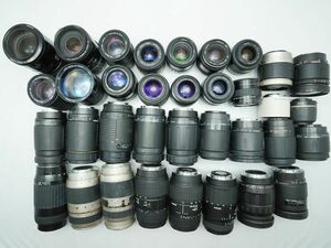 ★ミノルタ 純正AFレンズなど★MAXXUM AF/V LENS/Tokina/TAMRON/SIGMA/Kenko/COSINA/ 等 計:35点まとめ【ジャンク品】30003