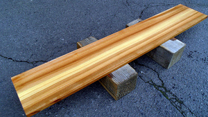 杉スギ(DIY棚板・壁掛けシェルフ天板)1000x180x15mm下仕上済SALE