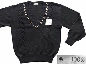 ＜ 婦人服 注意点あり＞ 長袖 セーター＆ひざ丈 スカート　毛100%　≪ 上下セット≫ 上下 2点set （新品 未使用品） No.A518 ◆::