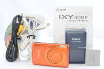 ☆美品☆ Canon IXY 400F コンパクトデジタルカメラ オレンジ　バッテリー 充電器 取説 CDROM付属_画像1