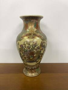 Satsuma . золотая краска цветная роспись цветы и птицы . ваза высота примерно 20cm ваза для цветов цветок входить 