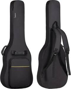CHY エレキギターケース ソフトケース 簡単版 軽量 ギター ソフト バッグ 8mmスポンジ 肩掛け 手提げ 大容量ポケット 持