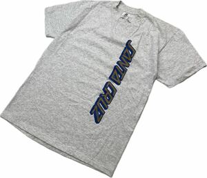 SANTA CRUZ ☆ USA製 配置センス◎ ロゴ プリント Tシャツ 半袖 グレー L スケーター ストリート アメカジ 古着 サンタクルーズ■BK148