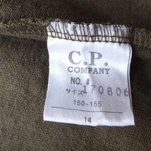 C.P.COMPANY 襟付き カットソー ボタンシャツ　カーキ　ビンテージ　CPカンパニー　ヤンシーファッション　14（150-155）_画像5