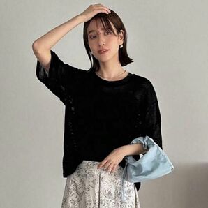 SHEIN FRIFUL レディース ホローアウト&ドロップショルダー トップス