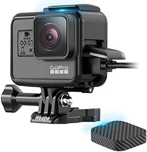 【Wealpe】フレームマウント 保護用ケース GoPro用 ハウジング レンズキャップ付き ゴープロ Hero 5, Her