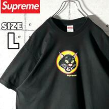 シュプリーム supreme ブラックキャット Tシャツ 20ss Black cat Tee サイズ L 黒 ブラック　6469_画像1