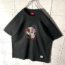 supreme シュプリーム Clown クラウン スパンコール ピエロ Tシャツ 入手困難 赤タグ X L黒 ブラック　6726_画像5