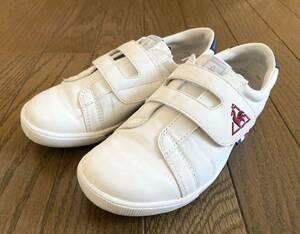 ◆美品◆ le coq sportif ルコック スポルティフ キッズ スニーカー ホワイト 21.0cm