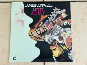 ◆希少◆ JAMES CONWELL / Let It All Out アナログレコード◆US盤◆