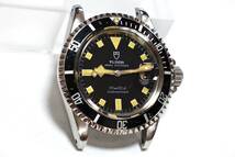 TUDOR　イカサブマリーナデイト　Ref.94110　特価　希少　ブラックダイヤル　80年製　2022年12月OH済み　コンディション良好　雰囲気良し_画像3