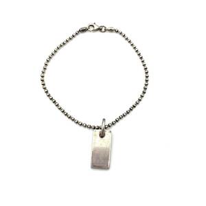 [1 иен старт ] браслет брелок для ключа GUCCI Gucci plate серебряный 5D-003