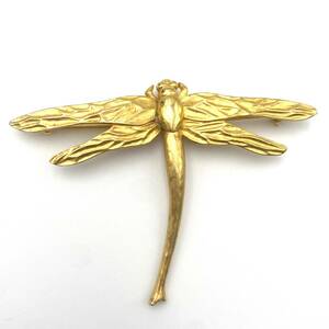 [1 jpy start ] brooch accessory GIVENCHY Givenchy ji van si. Gold dragonfly insect fashion 5D-014