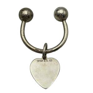 [1 иен старт ] кольцо для ключей TIFFANY&Co. Tiffany SV925 Heart бирка серебряный аксессуары 5E-004