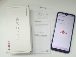 #60813【未使用品】Docomo ドコモ arrows We F-51B パープル SIMロック解除済み スマホ アンドロイド