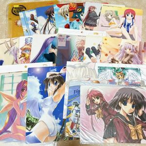 【美少女系シリーズ】下敷き等20枚セット 瑠璃色の雪 まぶらほ CLANNAD マジキュー LOUERS ダ・カーポ 艦これ