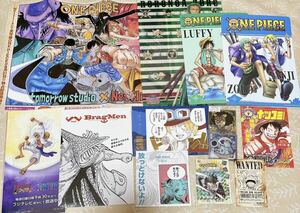 [ONEPIECE] sticker etc. 13 pieces set poster Jump fe start not for sale privilege koma sticker postcard name place surface 