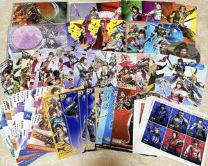 [ Samurai Warriors ] postcard etc. 64 pieces set sticker premium BOX privilege not for sale 10 anniversary commemoration ko-e- tech mo Coaster 